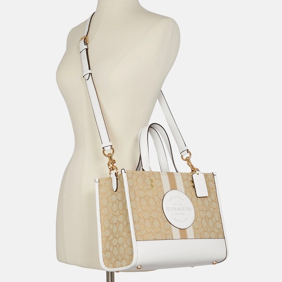 Coach Dempsey Carryall In Signature Jacquard With Stripe And